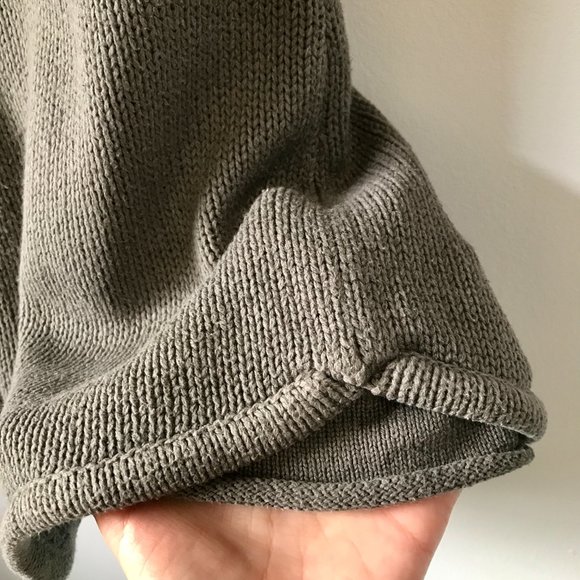 BCBGeneration Grey Mock Neck Button Short Sleeve Sweater, Size M - Picture 7 of 11